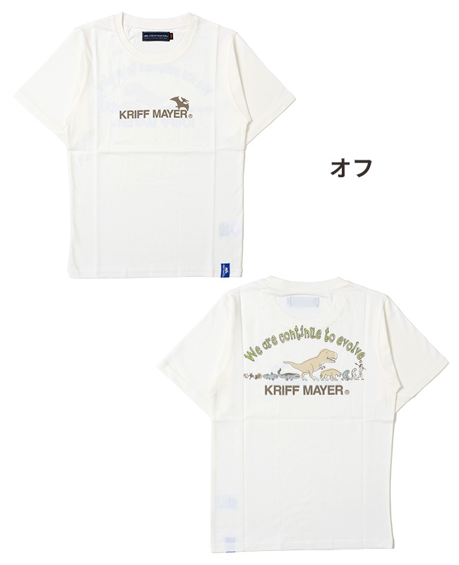 クリフメイヤー キッズ KRIFF MAYER KIDS トップス 半袖 子供服 綿 恐竜 接触冷感 かっこいい アウトドア 通学 夏 2024SS 涼TOUCH プリント Tシャツ 進化｜kriffmayer｜02