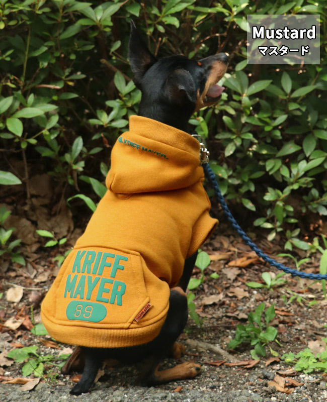 クリフメイヤードッグ KRIFF MAYER DOG アメカジ ドッグ お揃い 犬服 カレッジロゴ 暖かい ペアルック カラフル 防寒 小型犬 中型犬 ロゴ スウェット パーカー | KRIFF MAYER | 04