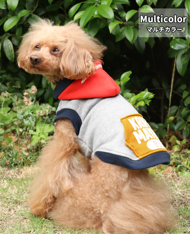 クリフメイヤードッグ KRIFF MAYER DOG アメカジ ドッグ お揃い 犬服 カレッジロゴ 暖かい ペアルック カラフル 防寒 小型犬 中型犬 ロゴ スウェット パーカー | KRIFF MAYER | 06