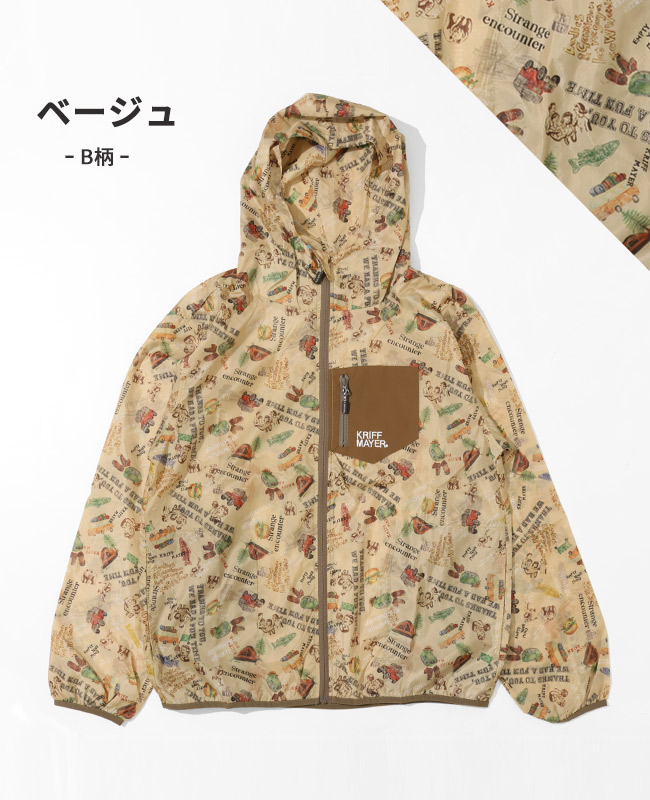 クリフメイヤー KRIFF MAYER メンズ アウター ユニセックス 長袖 マンパ 軽アウター お揃い アメカジ アウトドア 防汚 ヒッピー 撥水 総柄 フード ジャケット | KRIFF MAYER | 02