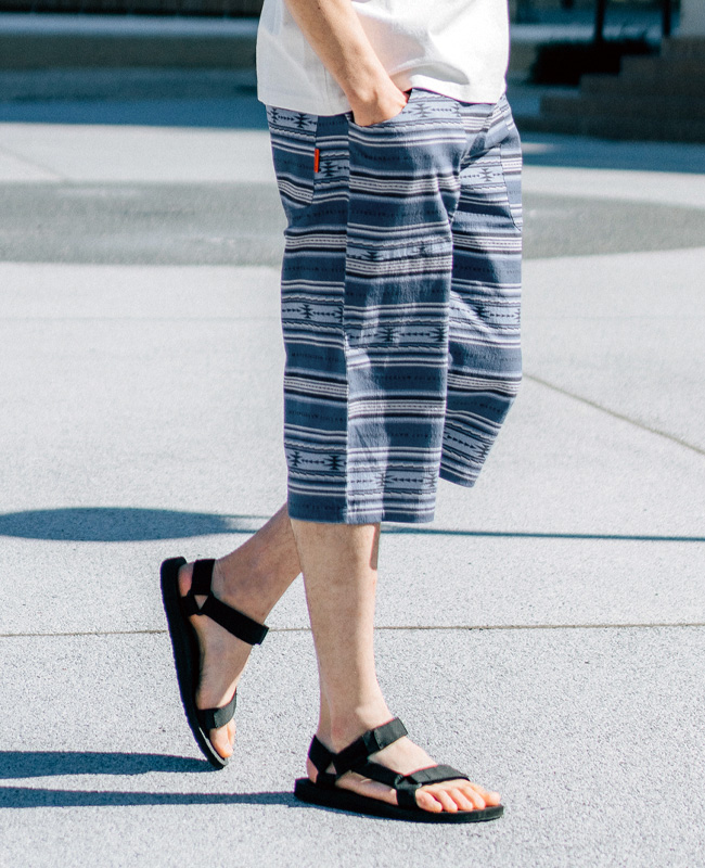 クリフメイヤー KRIFF MAYER メンズ ボトムス 7分丈 半端丈 ショートパンツ ステテコパンツ ウエストゴム 無地 接触冷感 LOHATECO ロハテコクロップドパンツ | KRIFF MAYER | 02