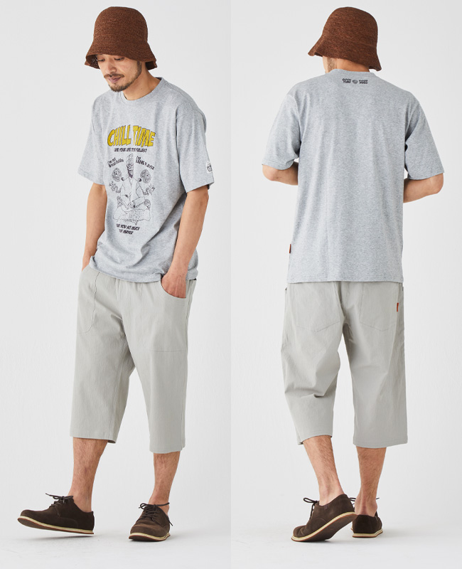 クリフメイヤー KRIFF MAYER メンズ ボトムス 7分丈 半端丈 ショートパンツ ステテコパンツ ウエストゴム 無地 接触冷感 LOHATECO ロハテコクロップドパンツ | KRIFF MAYER | 07