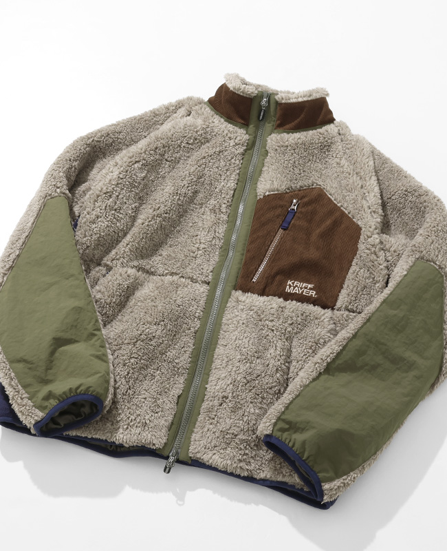 クリフメイヤー KRIFF MAYER メンズ ユニセックス アウター ボアフリース 暖かい 裏地付き おしゃれ アウトドア キャンプ 秋 冬 シャギーボアジャケット | KRIFF MAYER | 02