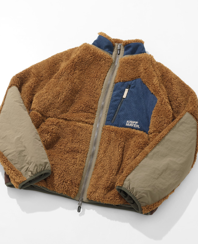 クリフメイヤー KRIFF MAYER メンズ ユニセックス アウター ボアフリース 暖かい 裏地付き おしゃれ アウトドア キャンプ 秋 冬 シャギーボアジャケット | KRIFF MAYER | 04