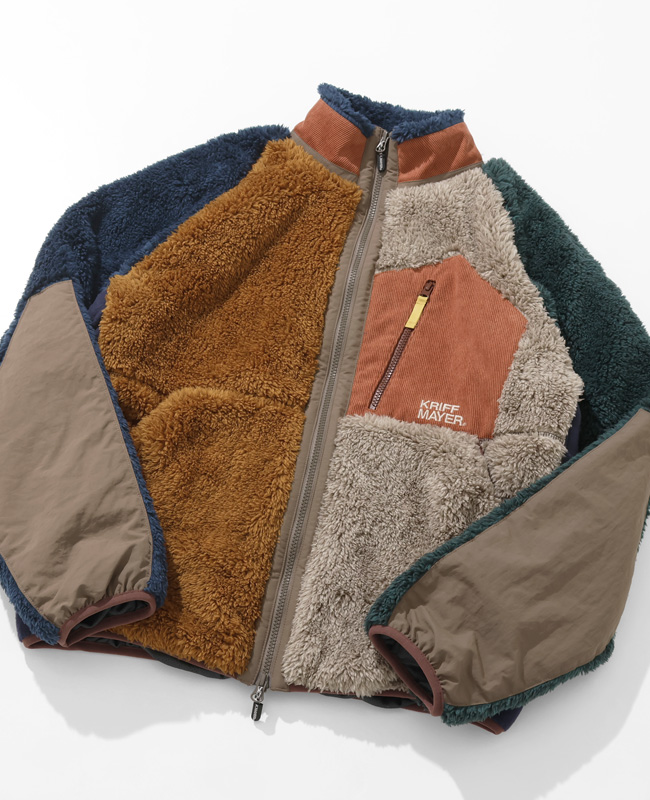 クリフメイヤー KRIFF MAYER メンズ ユニセックス アウター ボアフリース 暖かい 裏地付き おしゃれ アウトドア キャンプ 秋 冬 シャギーボアジャケット | KRIFF MAYER | 08