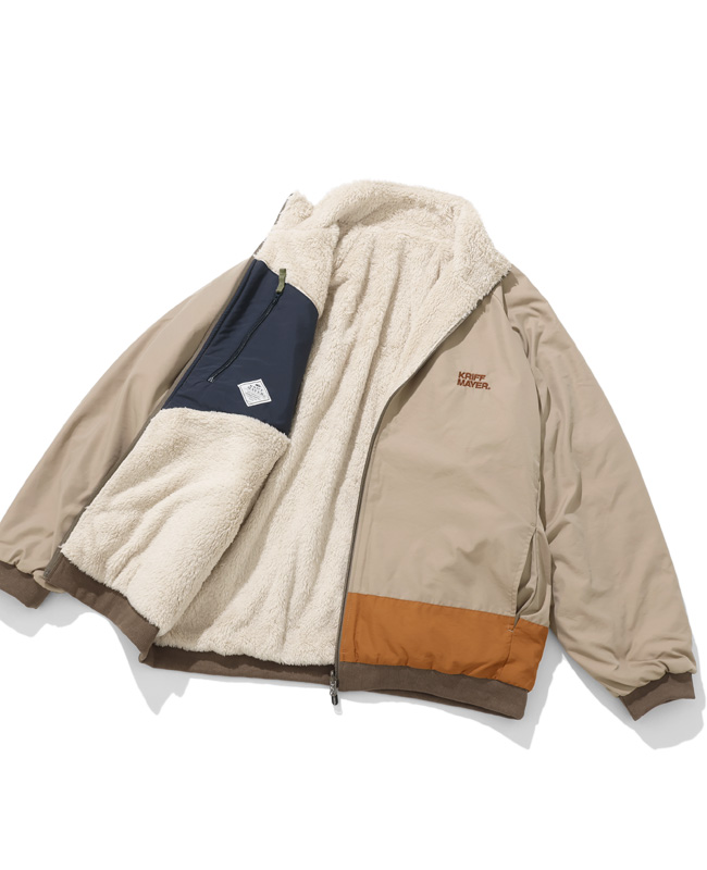 クリフメイヤー KRIFF MAYER メンズ ユニセックス アウター リバーシブル スタンドネック ボアフリース マルチ アウトドア 秋 冬 ひっくりスタンドジャケット | KRIFF MAYER | 02
