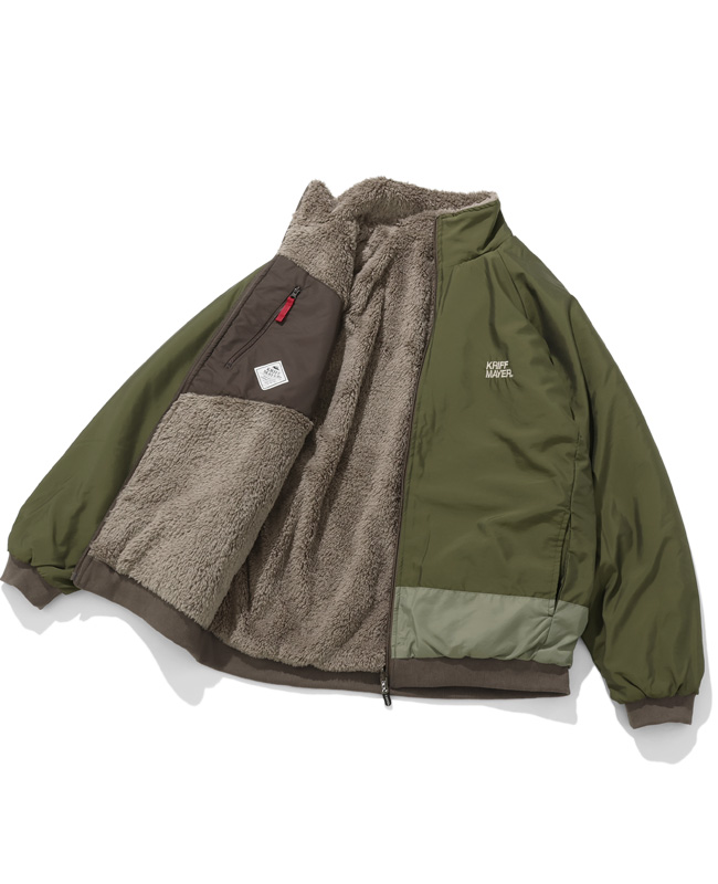 クリフメイヤー KRIFF MAYER メンズ ユニセックス アウター リバーシブル スタンドネック ボアフリース マルチ アウトドア 秋 冬 ひっくりスタンドジャケット | KRIFF MAYER | 03