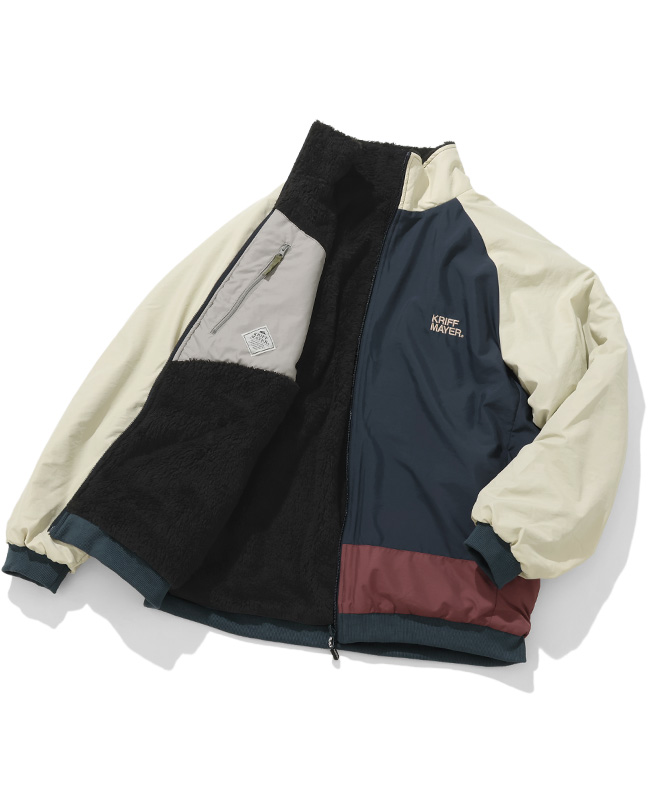 クリフメイヤー KRIFF MAYER メンズ ユニセックス アウター リバーシブル スタンドネック ボアフリース マルチ アウトドア 秋 冬 ひっくりスタンドジャケット | KRIFF MAYER | 04