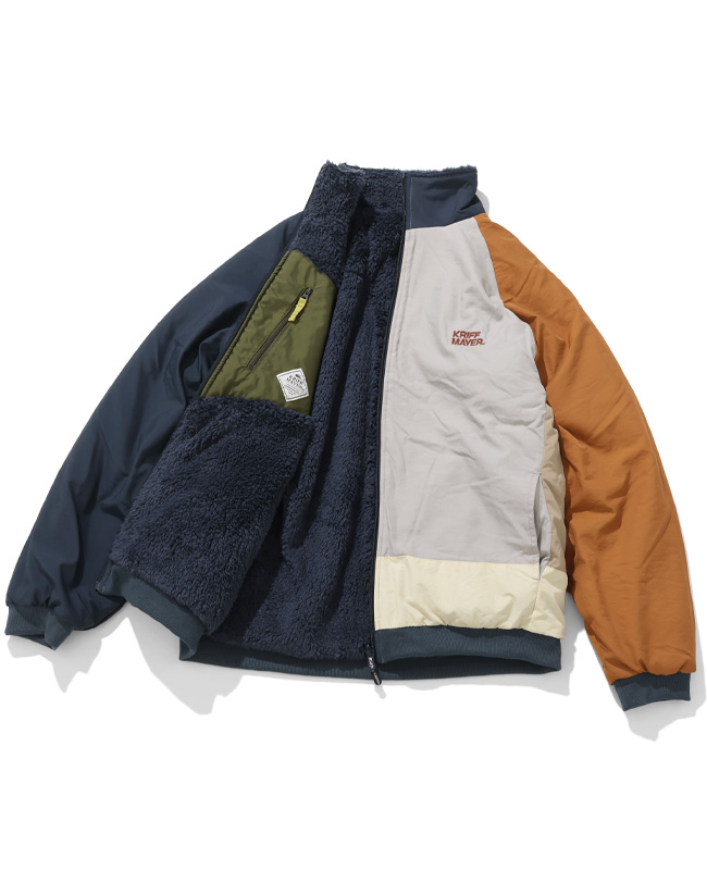 クリフメイヤー KRIFF MAYER メンズ ユニセックス アウター リバーシブル スタンドネック ボアフリース マルチ アウトドア 秋 冬 ひっくりスタンドジャケット | KRIFF MAYER | 05