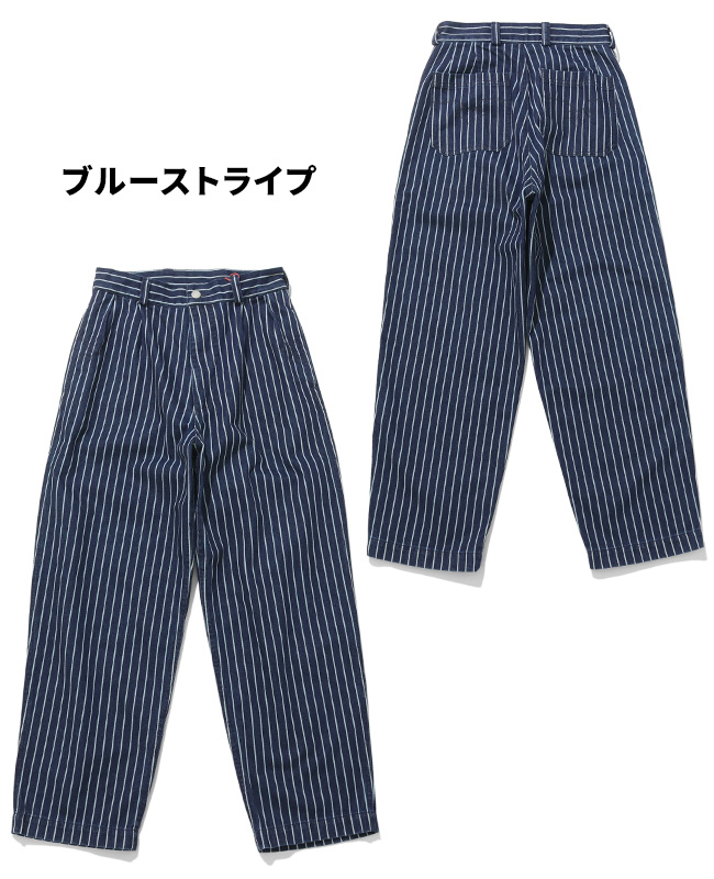 クリフメイヤー KRIFF MAYER メンズ ボトムス ロングパンツ フルレングス ワイドパンツ ジーンズ インディゴ ヒッコリー ツータック デニムウエスタンパンツ | KRIFF MAYER | 03