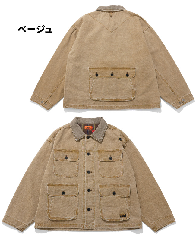 クリフメイヤー KRIFF MAYER メンズ ユニセックス アウター ブルゾン ダック 無地 サンフェード ヴィンテージ風 アメカジ 春 秋 マルチポケット森林ジャケット | KRIFF MAYER | 02