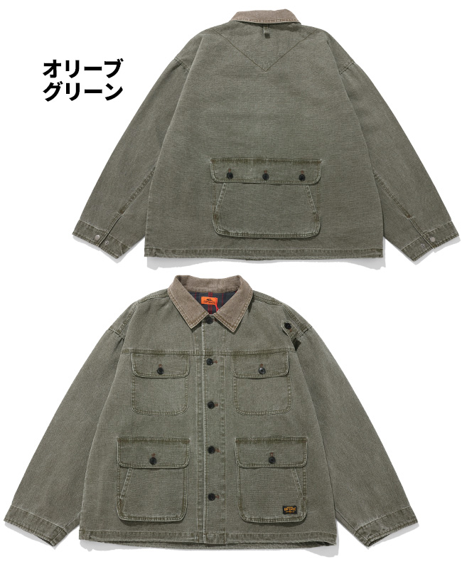 クリフメイヤー KRIFF MAYER メンズ ユニセックス アウター ブルゾン ダック 無地 サンフェード ヴィンテージ風 アメカジ 春 秋 マルチポケット森林ジャケット | KRIFF MAYER | 03