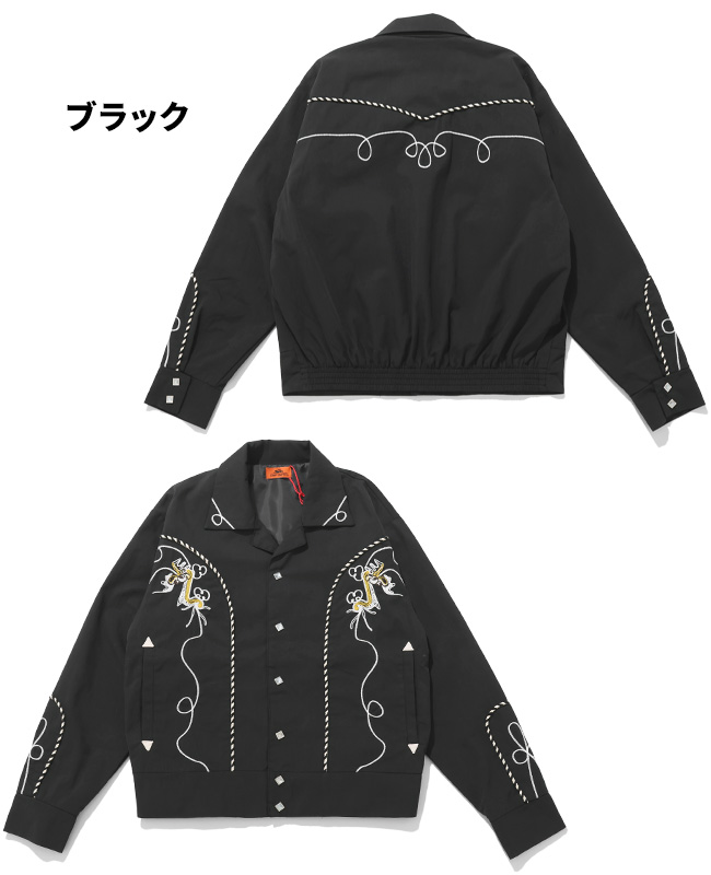 クリフメイヤー KRIFF MAYER メンズ ユニセックス アウター ブルゾン 前開き 裏地付き 50s ロカビリー アメカジ 春 秋 スーベニア刺繍ウエスタンジャケット | KRIFF MAYER | 02