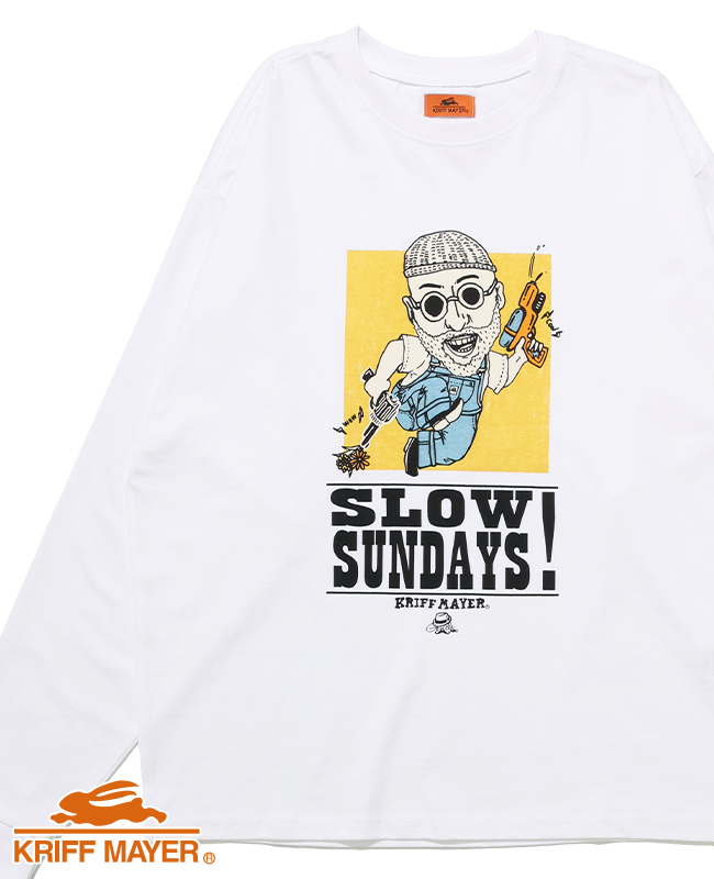 クリフメイヤー KRIFF MAYER メンズ ユニセックス 長袖 Tシャツ プリント シンプル カジュアル 綿100 コットン 春 夏 ジェントルニキ ロンT 日曜大工 | KRIFF MAYER | 03