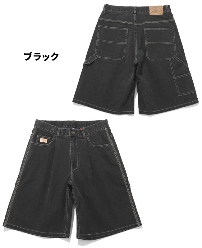 クリフメイヤー KRIFF MAYER メンズ ボトムス ショートパンツ ハーフパンツ 短パン 膝丈 ひざ丈 ワイド イージーパンツ ワンタック アメカジ ペインターショーツ | KRIFF MAYER | 01