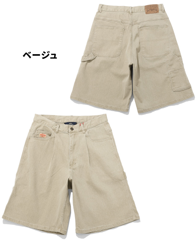クリフメイヤー KRIFF MAYER メンズ ボトムス ショートパンツ ハーフパンツ 短パン 膝丈 ひざ丈 ワイド イージーパンツ ワンタック アメカジ ペインターショーツ | KRIFF MAYER | 02
