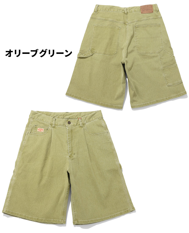 クリフメイヤー KRIFF MAYER メンズ ボトムス ショートパンツ ハーフパンツ 短パン 膝丈 ひざ丈 ワイド イージーパンツ ワンタック アメカジ ペインターショーツ | KRIFF MAYER | 03