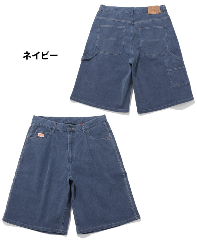 クリフメイヤー KRIFF MAYER メンズ ボトムス ショートパンツ ハーフパンツ 短パン 膝丈 ひざ丈 ワイド イージーパンツ ワンタック アメカジ ペインターショーツ | KRIFF MAYER | 04