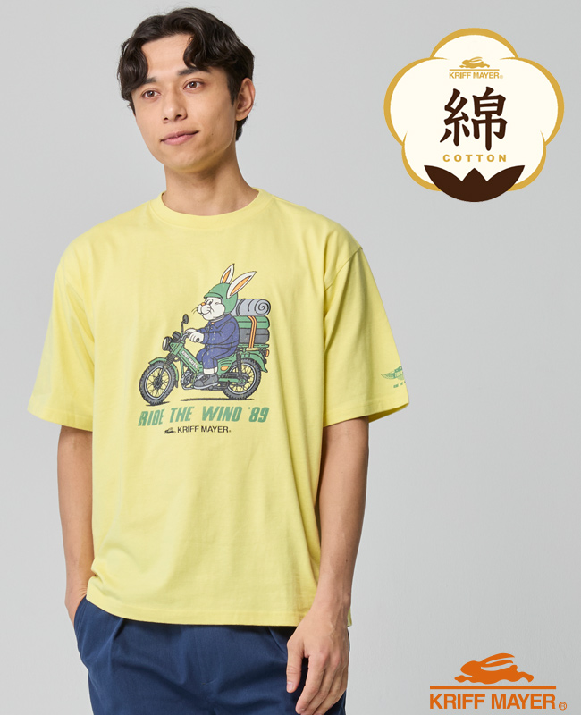 クリフメイヤー KRIFF MAYER メンズ ユニセックス Tシャツ 綿100 バイク カジュアル アメカジ クリフラビット 半袖T ツーリング | KRIFF MAYER | 03