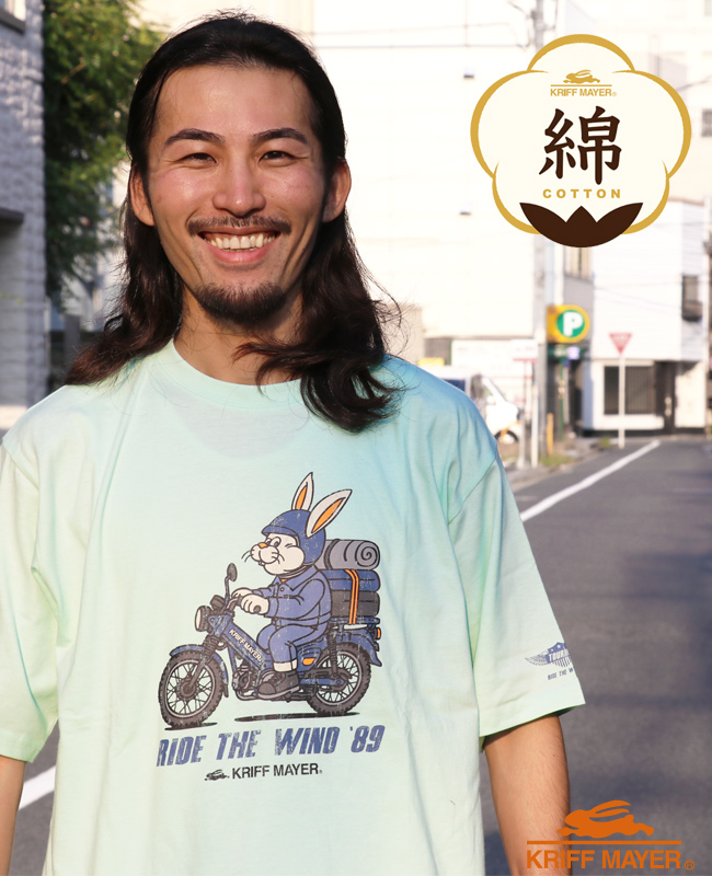 クリフメイヤー KRIFF MAYER メンズ ユニセックス Tシャツ 綿100 バイク カジュアル アメカジ クリフラビット 半袖T ツーリング | KRIFF MAYER | 04