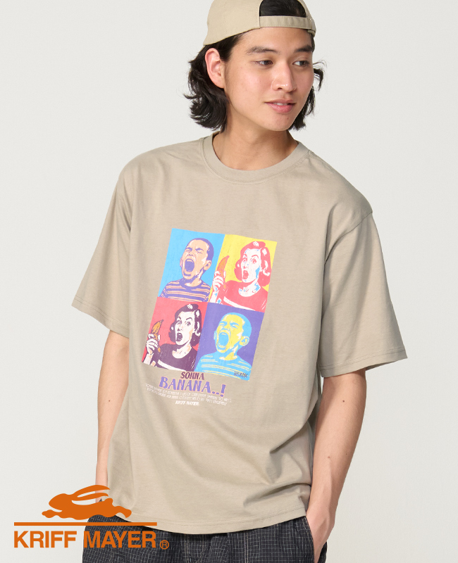 クリフメイヤー KRIFF MAYER メンズ ユニセックス プリント ロゴ アート 綿100 コットン アウトドア 夏 ダジャレ 半袖 Tシャツ ソンナバナナ | KRIFF MAYER Lady's Collection | 03