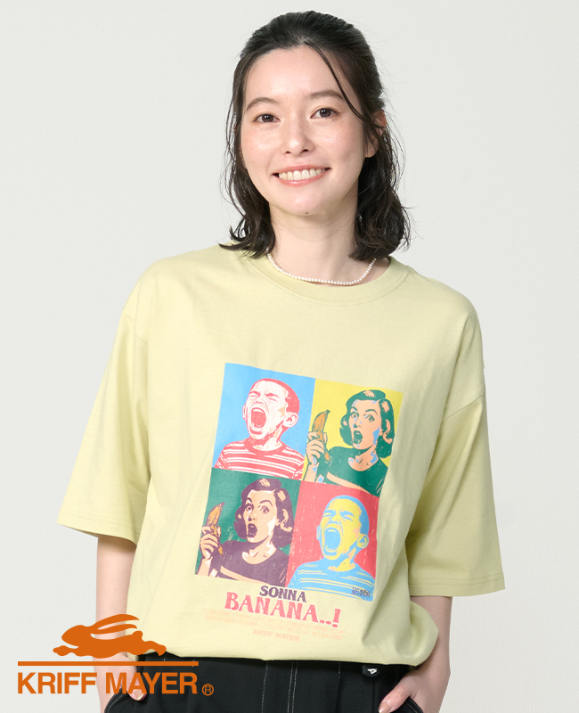 クリフメイヤー KRIFF MAYER メンズ ユニセックス プリント ロゴ アート 綿100 コットン アウトドア 夏 ダジャレ 半袖 Tシャツ ソンナバナナ | KRIFF MAYER Lady's Collection | 04