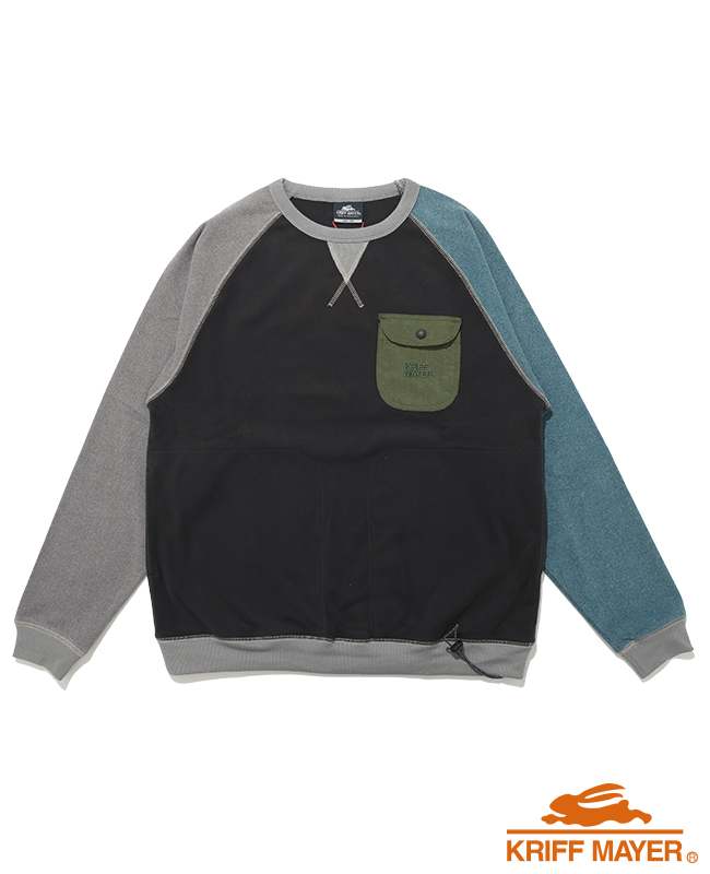 クリフメイヤー KRIFF MAYER メンズ ユニセックス ストレッチ 長袖 Tシャツ ポケット 刺繍 保温 起毛 秋 冬 もちのびドロストスウェットT | KRIFF MAYER | 05