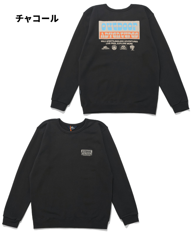 クリフメイヤー KRIFF MAYER メンズ ユニセックス スウェット 長袖 バックプリント クルーネック 刺繍 コットン アウトドア 秋 冬 春 ざっくり裏毛クルー | KRIFF MAYER | 03
