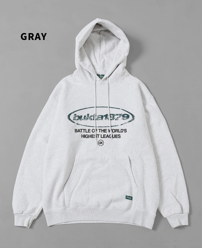 Bukta（バクタ） メンズ スウェット フーディー プルパーカー ロゴ