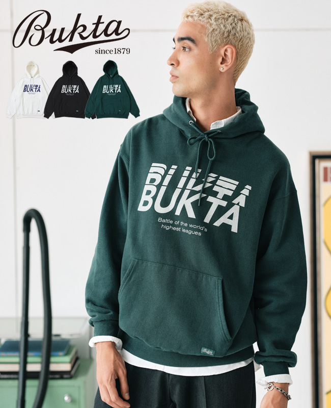 n*n様 BRIEFING スエットパーカー Bukta（バクタ） メンズ スウェット フーディー プルパーカー ロゴ