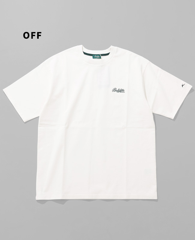 バクタ Bukta メンズ ユニセックス 半袖 Tシャツ ロゴプリント バックプリント アメカジ カジュアル スポーツ ストリート 夏 ヘビーウェイトバックロゴT 刺繍 | Bukta | 01