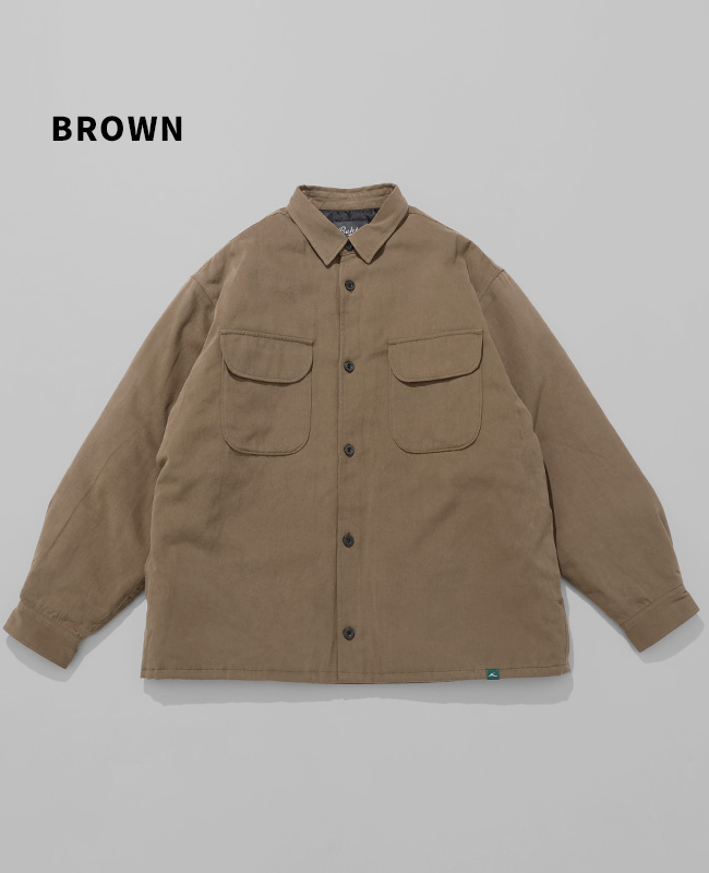 バクタ Bukta メンズ ユニセックス アウター ブルゾン シャツジャケット 長袖 羽織り 防寒 暖かい アメカジ ストリート 春 秋 冬 中綿CPOジャケット | KRIFF MAYER | 02