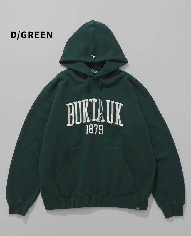 バクタ Bukta メンズ ユニセックス フーディー プルパーカー 長袖 スウェット ロゴ ヘビーオンス アメカジ スポーツ 秋 冬 春 ヘビー裏毛刺繍パーカー | KRIFF MAYER | 03