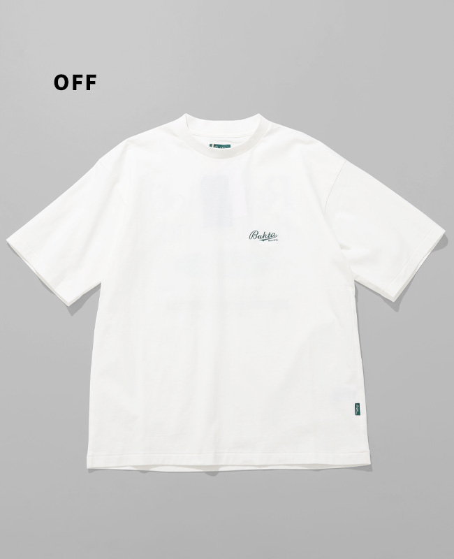 バクタ Bukta メンズ ユニセックス Tシャツ ロゴプリント バックプリント ワンポイント刺繍 丸首 クルーネック スポーツ ストリート 夏 PT半袖T ROOTS | KRIFF MAYER | 01