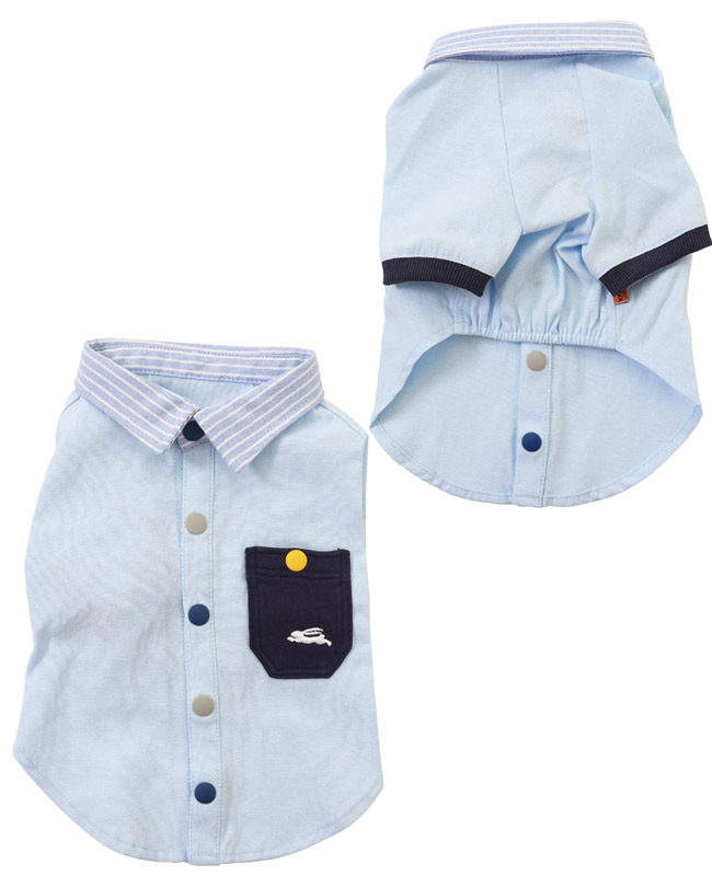 クリフメイヤードッグ KRIFF MAYER DOG シャツ ドッグ お揃い 犬服 ペアルック ストライプ 前開き 抜け毛対策 着脱簡単 ギンガム チェック ハッピーシャツ | KRIFF MAYER | 02