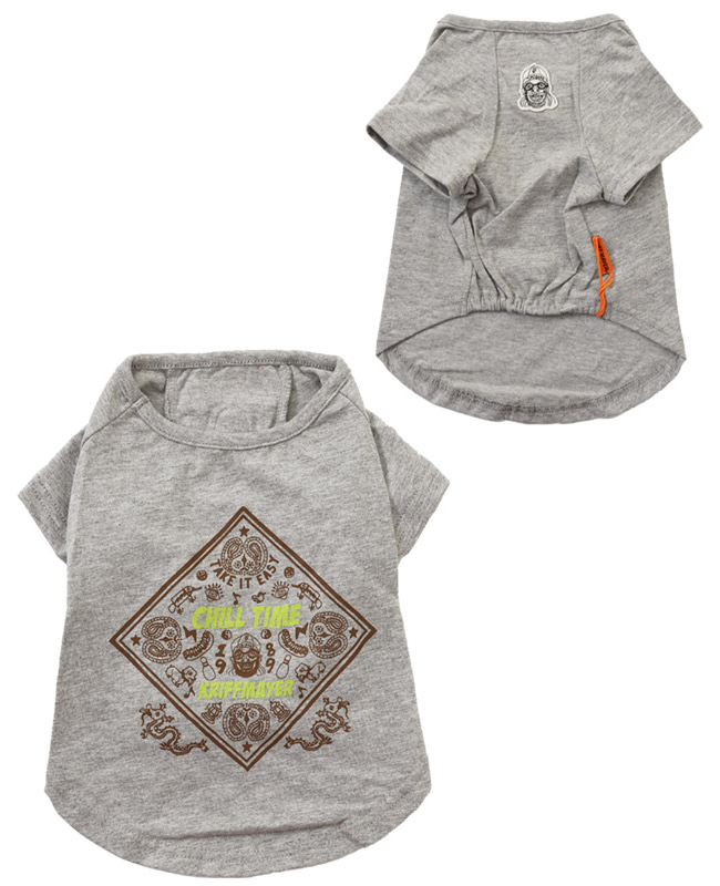 クリフメイヤードッグ KRIFF MAYER DOG Tシャツ ドッグ お揃い 犬服 ペアルック 綿100 カジュアル 抜け毛対策 着脱簡単 半袖 カラフル チルタイム T バンダナ | KRIFF MAYER | 02