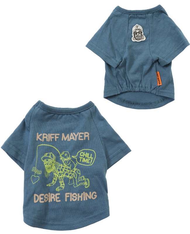 クリフメイヤードッグ KRIFF MAYER DOG Tシャツ ドッグ お揃い 犬服 ペアルック 綿100 カジュアル 抜け毛対策 着脱簡単 半袖 カラフル チルタイム T 釣り | KRIFF MAYER | 06