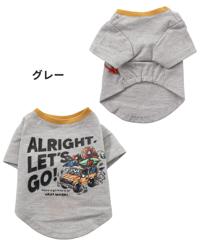 クリフメイヤードッグ KRIFF MAYER DOG Tシャツ ドッグ お揃い 犬服 ペアルック 防蚊 カジュアル 抜け毛対策 着脱簡単 半袖 カラフル BUG PROOF プリントT 車 | KRIFF MAYER | 02