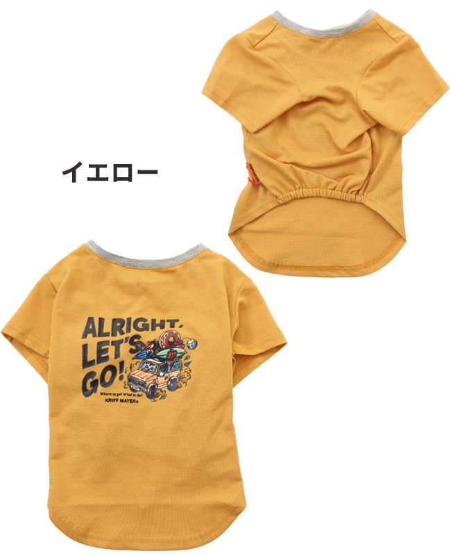 クリフメイヤードッグ KRIFF MAYER DOG Tシャツ ドッグ お揃い 犬服 ペアルック 防蚊 カジュアル 抜け毛対策 着脱簡単 半袖 カラフル BUG PROOF プリントT 車 | KRIFF MAYER | 04