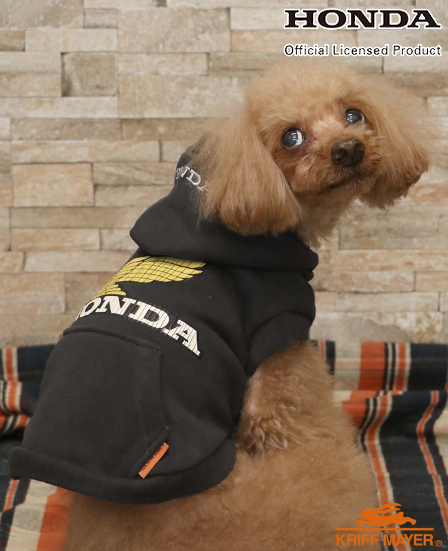 クリフメイヤードッグ KRIFF MAYER DOG スウェット ドッグ ホンダ 犬服 裏起毛 カジュアル 抜け毛対策 バイク HONDA コラボ パーカー | KRIFF MAYER | 02