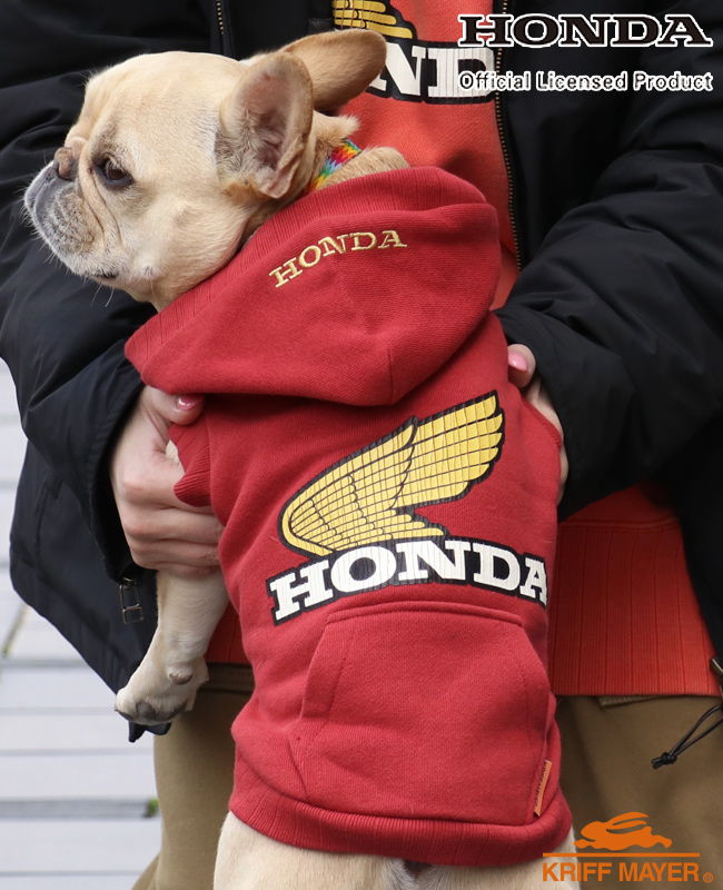 クリフメイヤードッグ KRIFF MAYER DOG スウェット ドッグ ホンダ 犬服 裏起毛 カジュアル 抜け毛対策 バイク HONDA コラボ パーカー | KRIFF MAYER | 03