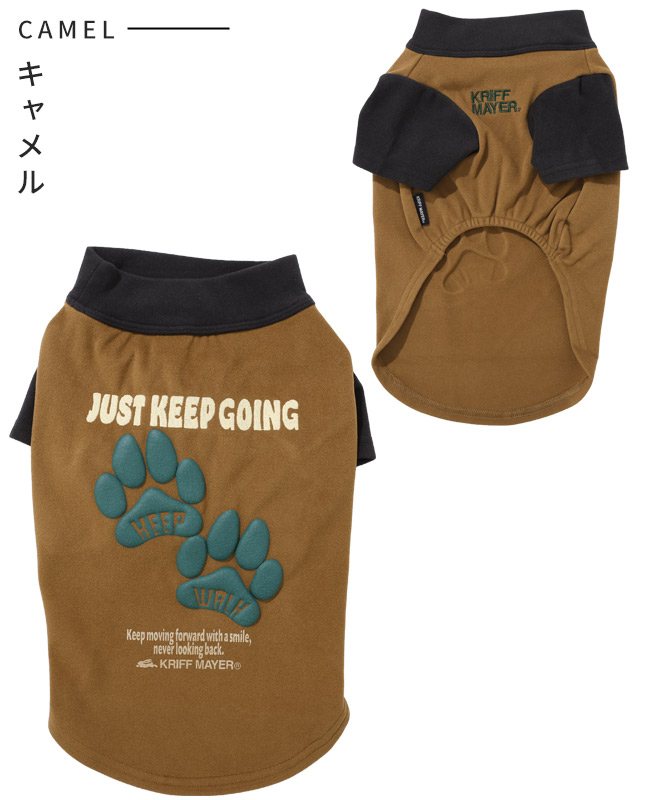 クリフメイヤー ドッグ KRIFF MAYER DOG Tシャツ お揃い 犬服 防寒 伸縮性 可愛い カジュアル 抜け毛対策 肉球 もちのび 刺繍 T 足跡 | KRIFF MAYER | 04
