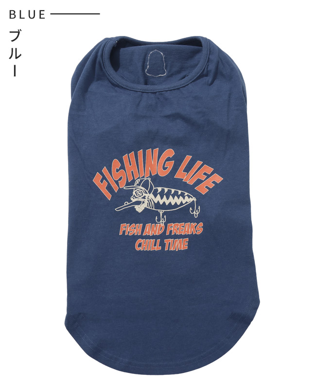 クリフメイヤー ドッグ KRIFF MAYER DOG Tシャツ お揃い 犬服 ペアルック 伸縮性 可愛い 綿 カジュアル 抜け毛対策 チルタイム 半袖T 釣り | KRIFF MAYER | 05
