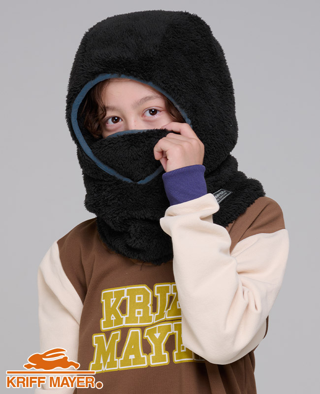 クリフメイヤー KRIFF MAYER フード型 ボリューム ネックウォーマー イヤーマフ マフラー 防寒 贈り物 ギフト キッズ メンズ レディース パイピング バラクラバ | KRIFF MAYER Kid's Collection | 02