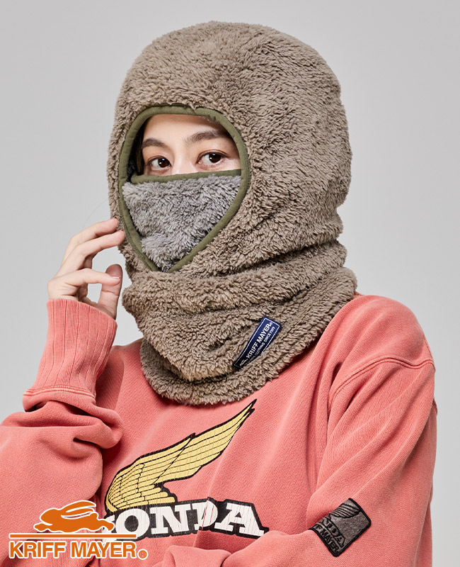 クリフメイヤー KRIFF MAYER フード型 ボリューム ネックウォーマー イヤーマフ マフラー 防寒 贈り物 ギフト キッズ メンズ レディース パイピング バラクラバ | KRIFF MAYER Kid's Collection | 03