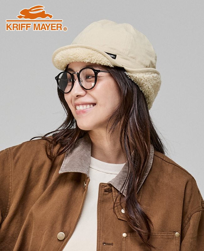 クリフメイヤー KRIFF MAYER 帽子 キャップ 耳当て 冬 防寒 贈り物 ギフト キッズ レディース 裏ボア フライトキャップ | KRIFF MAYER Kid's Collection | 01