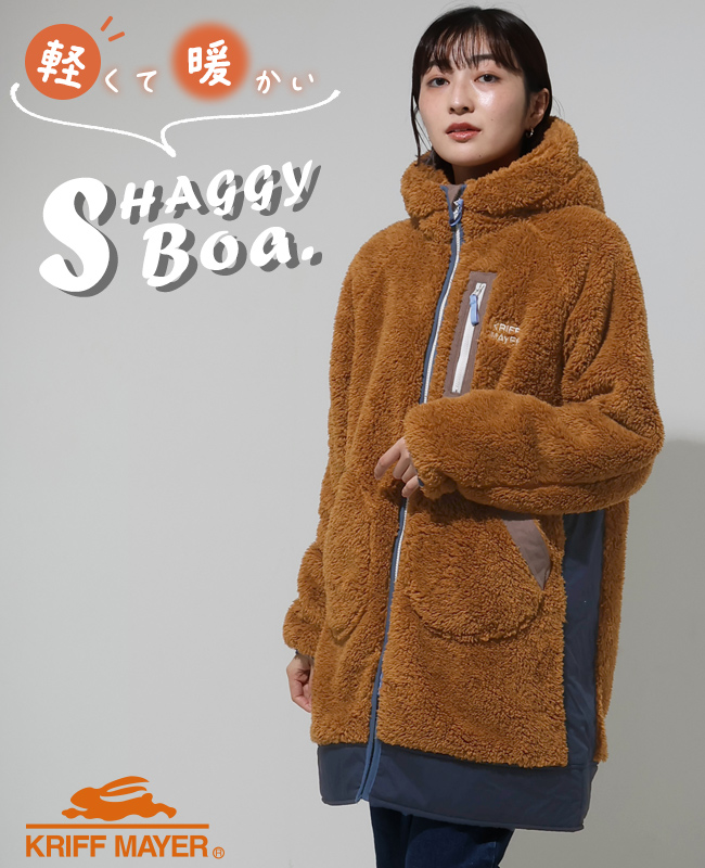 ジャケット・アウター (mayu) Moxie Sweater Combo Frinda フワフワフェイクファーフードブルゾン/MAJESTIC LEGON