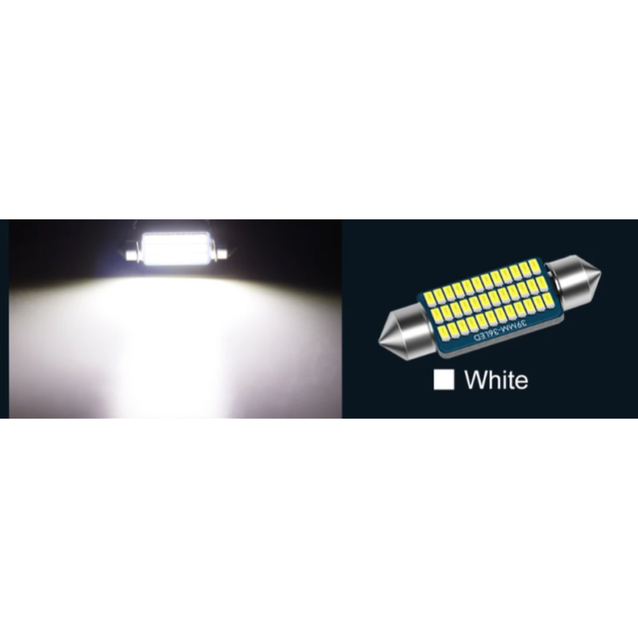 LEDルームランプ DC12V ホワイト T10×31mm SMD 21連 単品 1個 7日保証[M便 0 1]