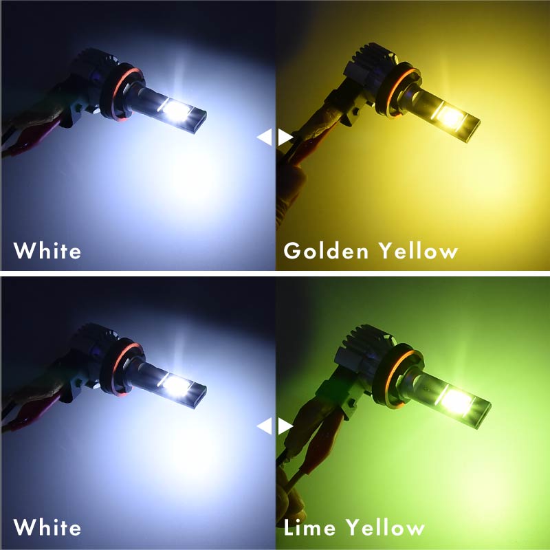 フォグランプ led 2色切替 2色切り替え H8 H9 H11 HB4 PSX26W