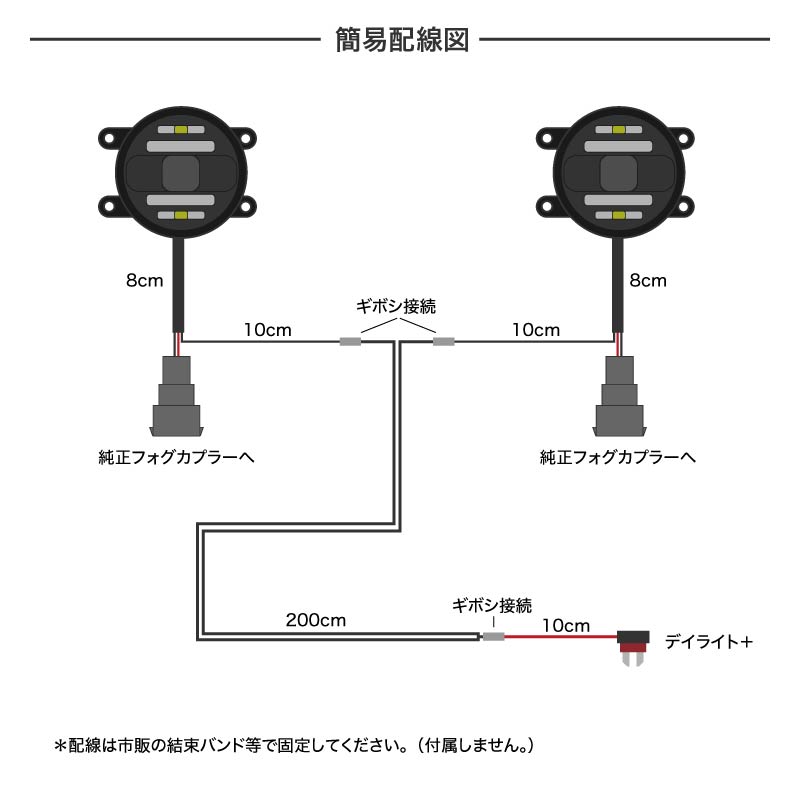 スズキ MRワゴン MF21S フォグランプ デイライト led 2色切り替え 車検